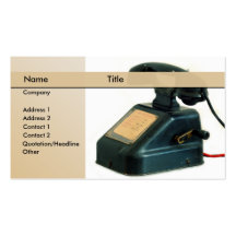 Old phone - communication business card template