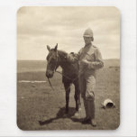 Old Photo of a British Soldier - Boer War Mousepads