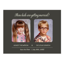 Old Photo Save the Date Postcard