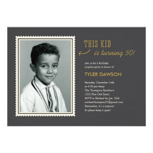 Old Photo Surprise Birthday Party Invitations