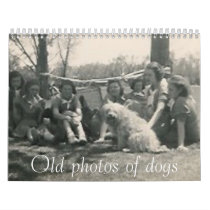 Old photos of dogs calendar