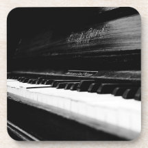 Old Piano Beverage Coasters