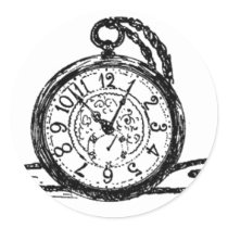 OLD POCKET WATCH stickers by christineannette OLD POCKET WATCH stickers
