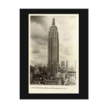 Old Postcard, Empire State Building, New York City