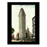 Old Postcard, New York City, Flat Iron Building