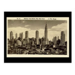 Old Postcard, New York City Skyline