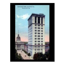 Old Postcard - Savannah Bank and Trust Co