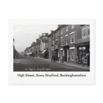 Old Postcard, Stony Stratford High Street