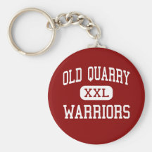 Old Quarry - Warriors - Middle - Lemont Illinois Keychain