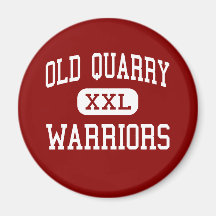 Old Quarry - Warriors - Middle - Lemont Illinois Fridge Magnets