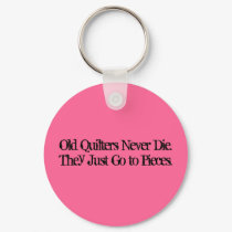 Old Quilters Keychain