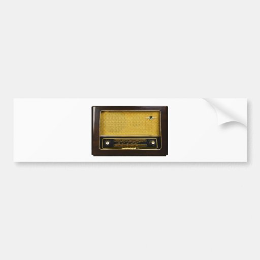 old radio bumper stickers