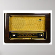 old radio poster