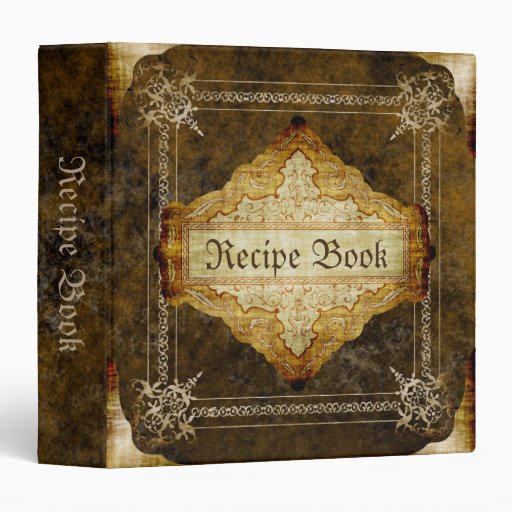 Old Recipe book Binder Zazzle