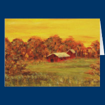 Old Red Barn Card