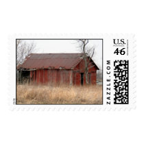Old Red Barn Stamp stamps