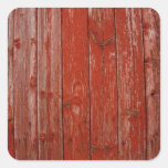 Old red wood stickers