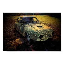 Old Renault Dauphine Poster posters by RickDouglas Old Renault Dauphine Poster posters