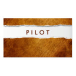 Old Ripped Paper Pilot/Aviator Business Card