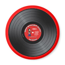 Old Rocker Dude Vinyl Record Magnet