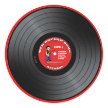 Old Rocker Dude Vinyl Record Sticker by oldrockerdude Old Rocker Dude Vinyl Record Sticker