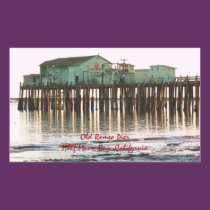 Old Romeo Pier - Half Moon Bay Ca Sticker stickers