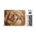 Old rose love stamp