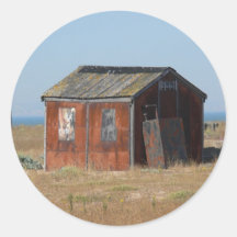 Old Rusted Shack Hut Cabinet Stickers