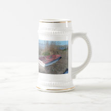 Old Rustic Row Boat Coffee Mugs