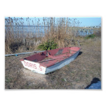 Old Rustic Row Boat Photograph
