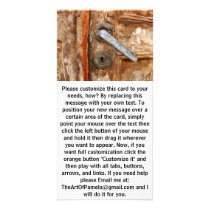 Old Rusty Door Photo Card Template