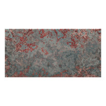 Old Rusty Metal Textured Custom Photo Card