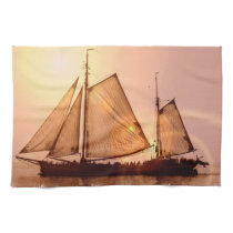 Old Sailing Ships Kitchen Towel kitchen towels