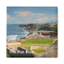 Old San Juan Square Magnet by Signhild Old San Juan Square Magnet