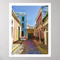 Old San Juan Street Posters