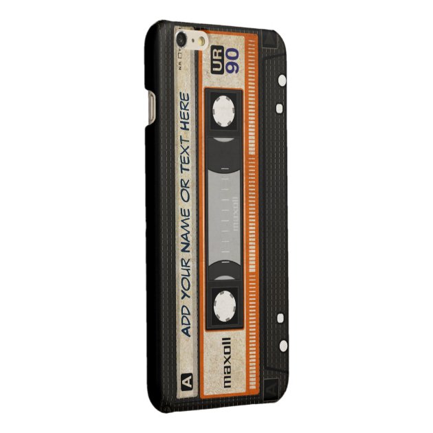 Old School 80s DJ Music Cassette Tape Pattern Glossy IPhone 6 Plus