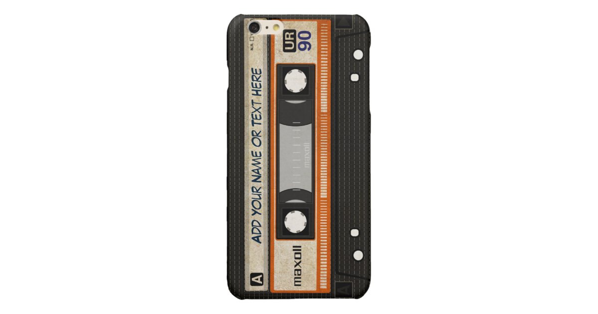 Old School 80s Dj Music Cassette Tape Pattern Glossy Iphone 6