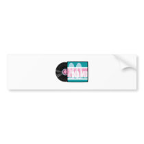 old school 80s record bumper stickers by geekme old school 80s record bumper stickers
