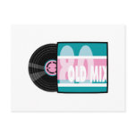 old school 80s record postcards