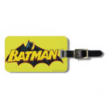 Old School Batman Logo luggage tags
