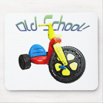 Old School, Big Wheel Mouse Pad mousepads by ezcat1 Old School, Big Wheel Mouse Pad mousepads