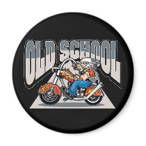 Old School Biker Magnets