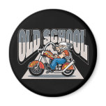Old School Biker magnets