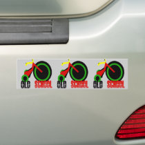 Old School Bumper Sticker