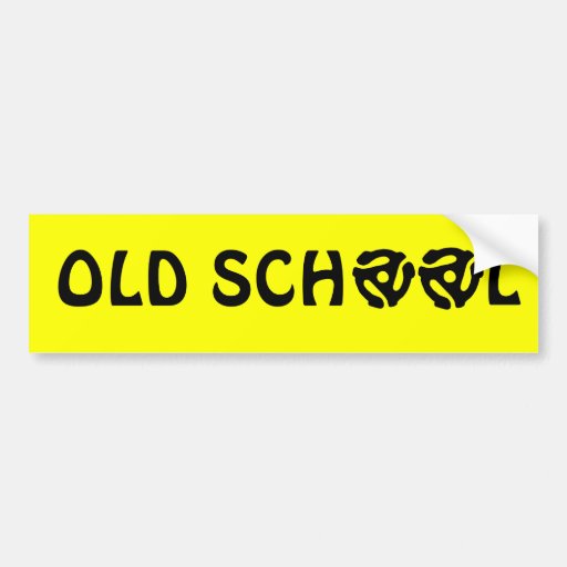 Old School Bumper Sticker Car Bumper Sticker Zazzle
