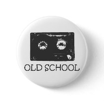 Old School cassette! buttons by angeria Old School cassette! buttons
