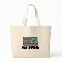 old school cassette tape tote bag
