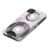 cassette, music, old school, 90's, funny, player, tape, 80's, geek, record, cool, vintage, stereo, original, fun, [[missing key: type_casemate_cas]] with custom graphic design