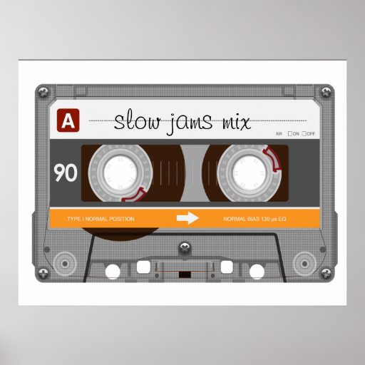 Old School Cassette Tape Print | Zazzle
