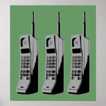 Old School Cell Phones Posters